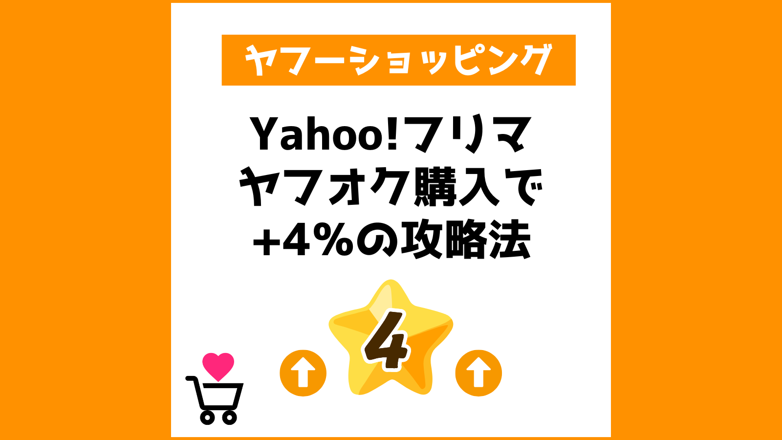 Yahoo!フリマ・ヤフオク購入で+4%の攻略法